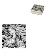 MERMAID, SEEPFERD, FANTASY RUBBER BRIEFMARKE gesch Gummistempel (Stempel)