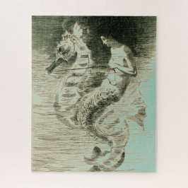 Mermaid & Seepferd (Frederick Church) Puzzle