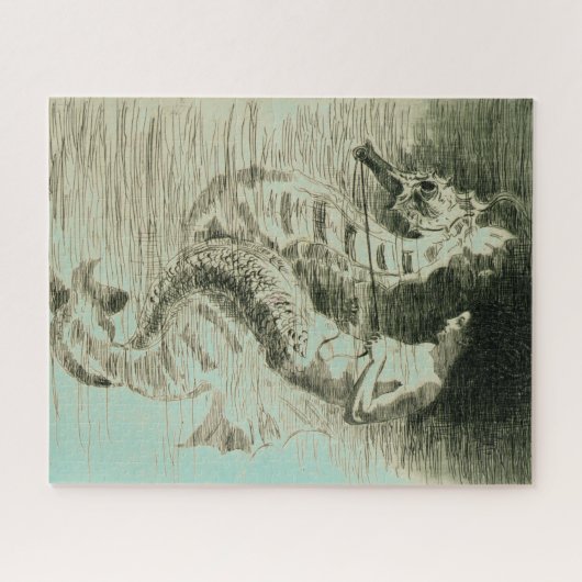 Mermaid & Seepferd (Frederick Church) Puzzle (Horizontal)