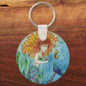 Mermaid - Seepferd Schlüsselanhänger (Vorderseite)