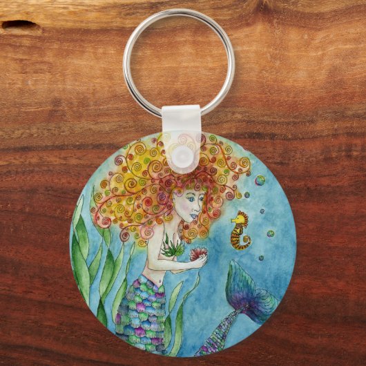 Mermaid - Seepferd Schlüsselanhänger (Vorderseite)