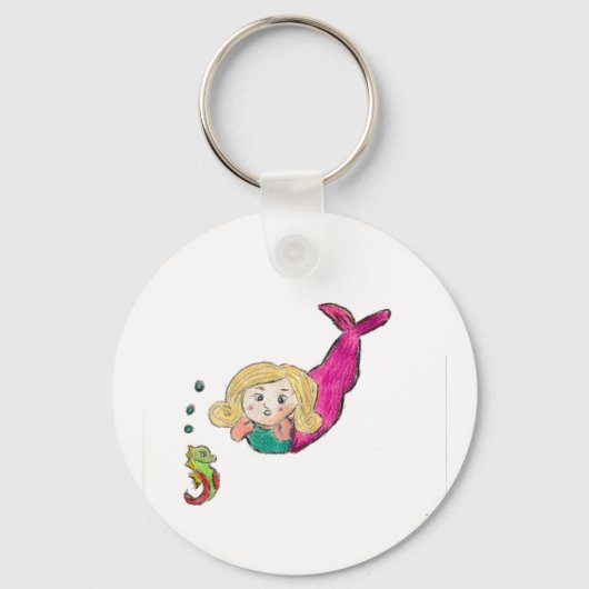 Mermaid Seepferd Schlüsselanhänger (Vorderseite)