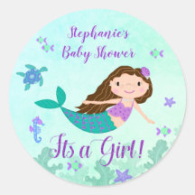 Mermaid seine a Girl Baby Dusche Personalisiert