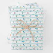 Mermaid Selection Drei-Wrapping-Papier Geschenkpapier Set (Beispiel)