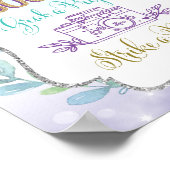 Mermaid Selfie Station Foto Booth Prop Dekorzeiche Poster (Ecke)