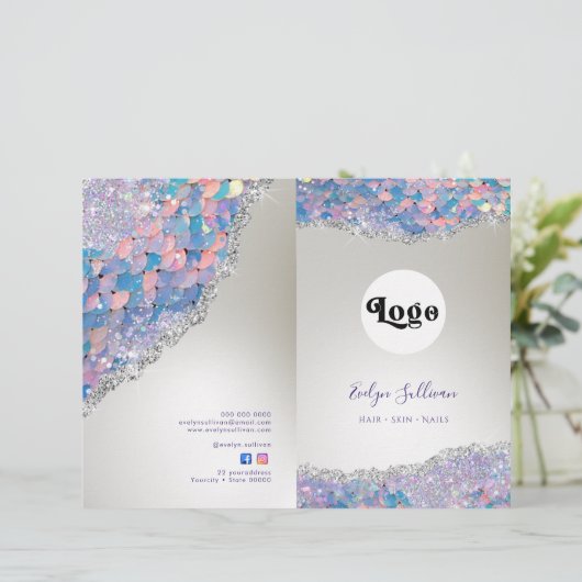 Mermaid-Sequenzer-Imitate-Menü-Broschüre (Stehend Vorderseite)