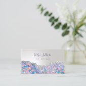 Mermaid-Sequenzer Silber-Glitzer-Visitenkarte Visitenkarte (Stehend Vorderseite)