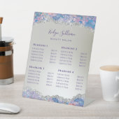 Mermaid Sequin Price List Pedestal Sign Sockelschild (In SItu)