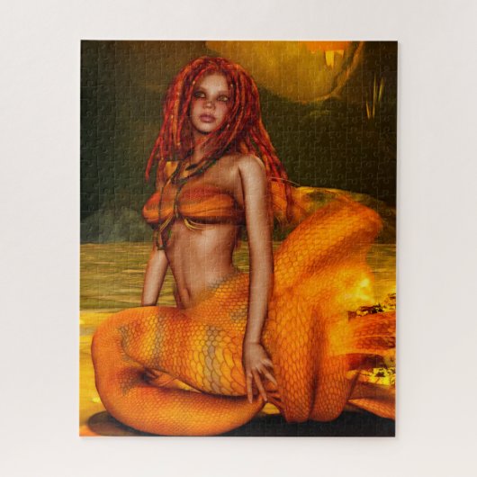 Mermaid Serie "Coraleen" Fantasy Art Puzzle (Vertikal)