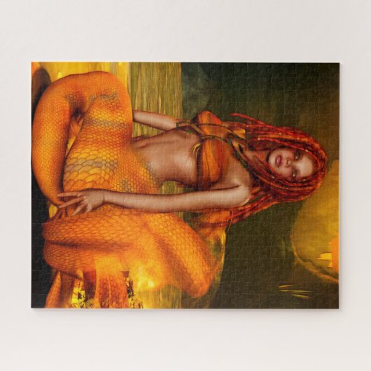 Mermaid Serie "Coraleen" Fantasy Art Puzzle (Horizontal)