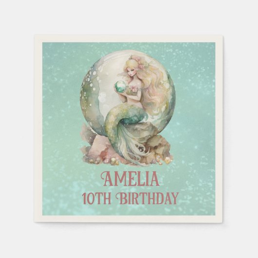 Mermaid Serviette (Vorderseite)