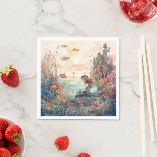 Mermaid Serviette (Beispiel)