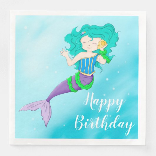 Mermaid Serviette (Vorderseite)