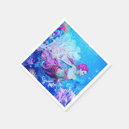 Mermaid Serviette (Ecke)