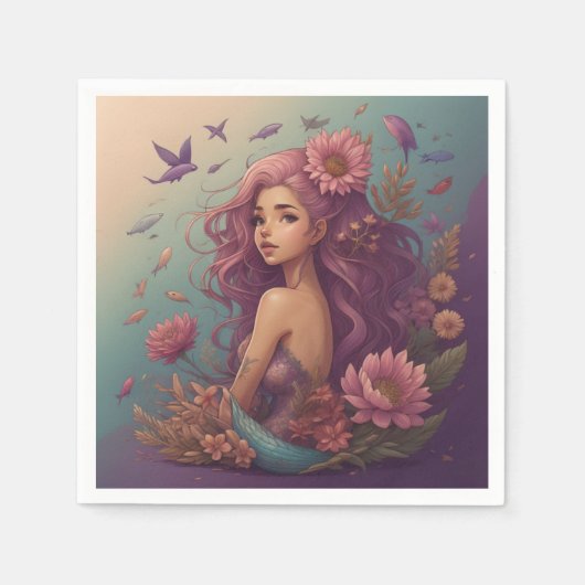 Mermaid Serviette (Vorderseite)