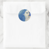 Mermaid Shades of Blue Sticker (Tasche)