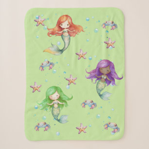 Mermaid Sherpa Blanket Sherpadecke