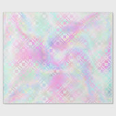 Mermaid Shimmer irrisierend rosa Geschenkpapier (Flach)