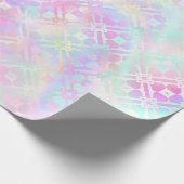 Mermaid Shimmer irrisierend rosa Geschenkpapier (Ecke)