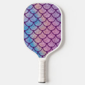 Mermaid Shimmer Scale Pickleball-Schläger Pickleball Schläger (Rückseite)