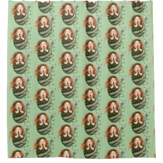 Mermaid Shower Curtain Duschvorhang (Vorderseite)