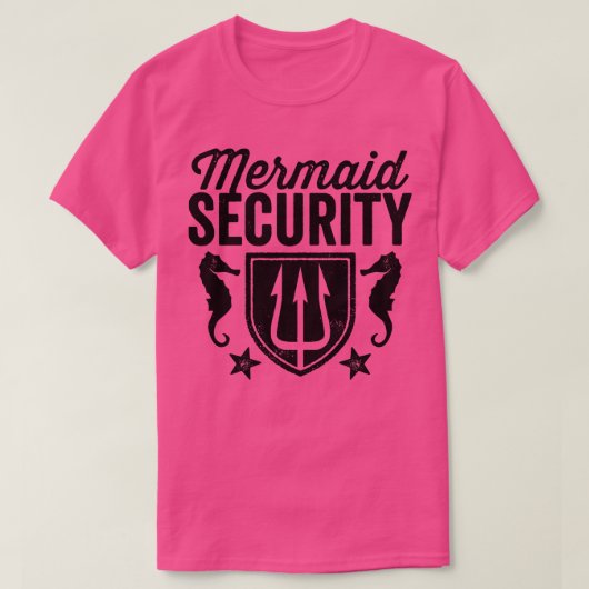 Mermaid-Sicherheit T-Shirt (Design vorne)