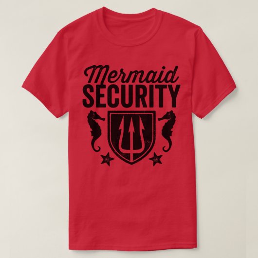 Mermaid-Sicherheit T-Shirt (Design vorne)