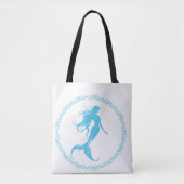 Mermaid Silhouette Tasche (Vorderseite)