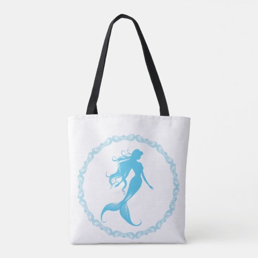Mermaid Silhouette Tasche (Rückseite)