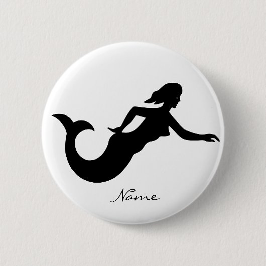 Mermaid Silhouette Thunder_Cove Button (Vorderseite)