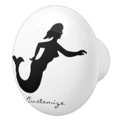 Mermaid Silhouette Thunder_Cove Keramikknauf (Rechts)