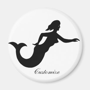 Mermaid Silhouette Thunder_Cove Magnet