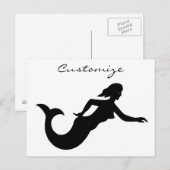 Mermaid Silhouette Thunder_Cove Postkarte (Vorne/Hinten)
