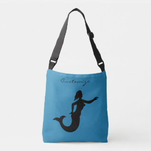 Mermaid Silhouette Thunder_Cove Tragetaschen Mit Langen Trägern