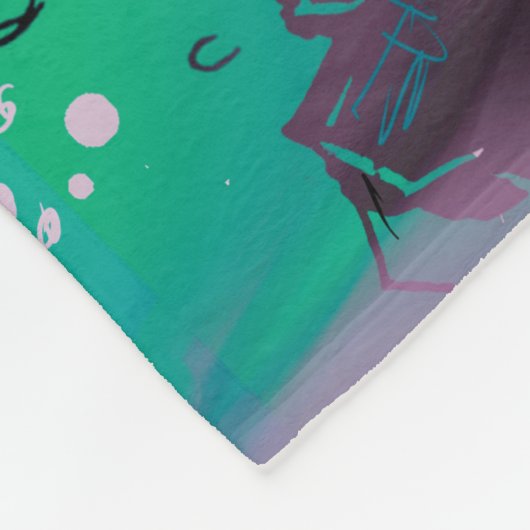 Mermaid Siren Atlantis Pearl Fleecedecke (Ecke)