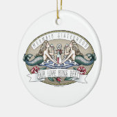Mermaid Sisterhood - Submarine-Themendekoration Keramik Ornament (Links)