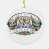 Mermaid Sisterhood - Submarine-Themendekoration Keramik Ornament (Hinten)