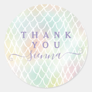 Mermaid-Skala danke Ihnen Aufkleber
