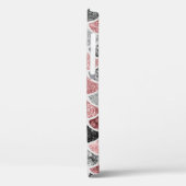 Mermaid-Skala Silver Handgeschriebener Name Rosa Case-Mate iPhone Hülle (Rückseite / Links)