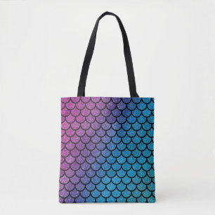 Mermaid-Skalen Glitzer Regenbogen Tasche