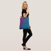 Mermaid-Skalen Glitzer Regenbogen Tasche (Am Model)