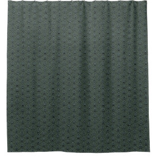 Mermaid-Skalen Muster Thunder_Cove schwarz/grau Duschvorhang