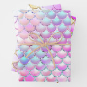 Mermaid-Skalenmuster Geschenkpapier Set (Beispiel)
