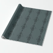Mermaid Skeleton Dark Geschenkpapier (Ungerollt)