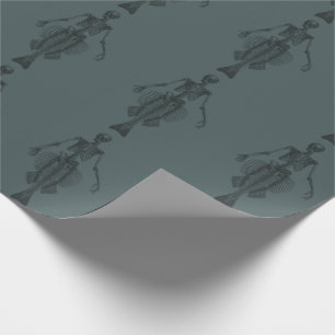 Mermaid Skeleton Dark Geschenkpapier