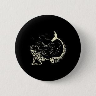 Mermaid Skeleton Halloween Kostüme Frauen Mädchen Button