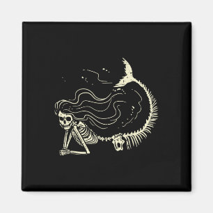 Mermaid Skeleton Halloween Kostüme Frauen Mädchen Magnet