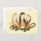 Mermaid Sketch Postkarte (Vorne/Hinten)