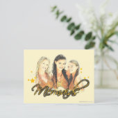 Mermaid Sketch Postkarte (Stehend Vorderseite)