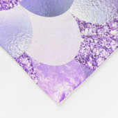 Mermaid skin aquamarin silber Imitate Glitzer mono Fleecedecke (Ecke)